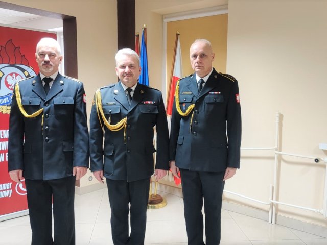 Uroczyste pożegnanie ze służbą dwóch funkcjonariuszy Komendy Powiatowej PSP w Przasnyszu